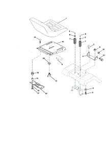 Seat Assembly parts for Craftsman Front-Engine Lawn Tractor 917272083 from AppliancePartsPros.com