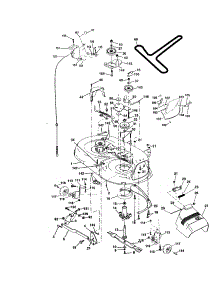 Mower Deck parts for Craftsman Front-Engine Lawn Tractor 917272083 from AppliancePartsPros.com