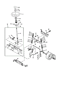 Steering Assembly parts for Craftsman Front-Engine Lawn Tractor 917272120 from AppliancePartsPros.com