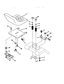 Seat Assembly parts for Craftsman Front-Engine Lawn Tractor 917272120 from AppliancePartsPros.com