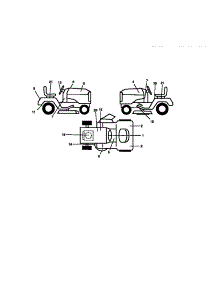 Decals parts for Craftsman Front-Engine Lawn Tractor 917272120 from AppliancePartsPros.com