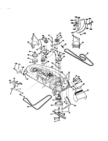 Mower Deck parts for Craftsman Front-Engine Lawn Tractor 917272120 from AppliancePartsPros.com