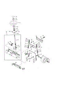 Steering Assembly parts for Craftsman Front-Engine Lawn Tractor 917272121 from AppliancePartsPros.com
