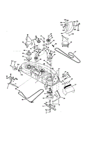 Mower Deck parts for Craftsman Front-Engine Lawn Tractor 917272121 from AppliancePartsPros.com