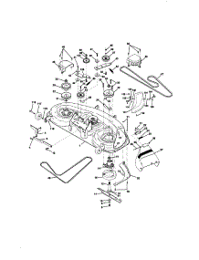 Mower Deck parts for Craftsman Front-Engine Lawn Tractor 917272130 from AppliancePartsPros.com