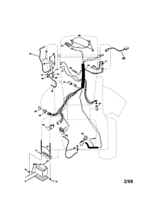 Electrical parts for Craftsman Front-Engine Lawn Tractor 917272140 from AppliancePartsPros.com