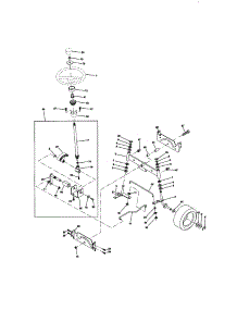 Steering Assembly parts for Craftsman Front-Engine Lawn Tractor 917272140 from AppliancePartsPros.com