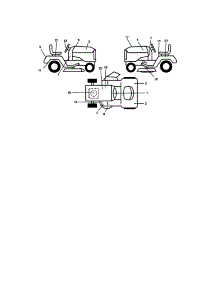 Decals parts for Craftsman Front-Engine Lawn Tractor 917272140 from AppliancePartsPros.com
