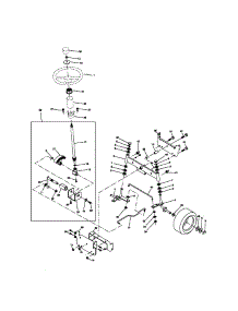 Steering Assembly parts for Craftsman Front-Engine Lawn Tractor 917272150 from AppliancePartsPros.com