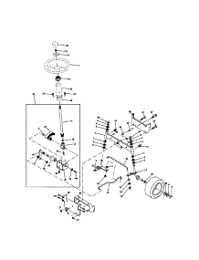 Steering Assembly parts for Craftsman Front-Engine Lawn Tractor 917272160 from AppliancePartsPros.com