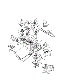 Mower Deck parts for Craftsman Front-Engine Lawn Tractor 917272160 from AppliancePartsPros.com