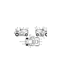 Decals parts for Craftsman Front-Engine Lawn Tractor 917272190 from AppliancePartsPros.com