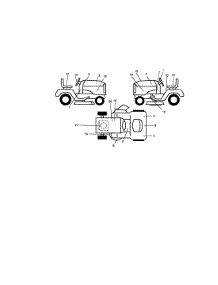 Decals parts for Craftsman Front-Engine Lawn Tractor 917272200 from AppliancePartsPros.com