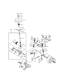 Steering Assembly parts for Craftsman Front-Engine Lawn Tractor 917272201 from AppliancePartsPros.com
