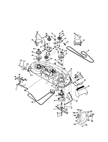 Mower Deck parts for Craftsman Front-Engine Lawn Tractor 917272201 from AppliancePartsPros.com