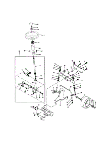 Steering Assembly parts for Craftsman Front-Engine Lawn Tractor 917272202 from AppliancePartsPros.com