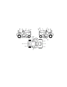 Decals parts for Craftsman Front-Engine Lawn Tractor 917272202 from AppliancePartsPros.com