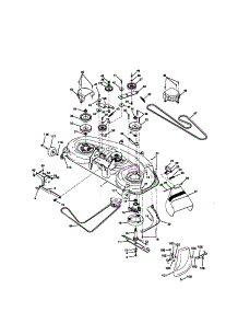 Mower Deck parts for Craftsman Front-Engine Lawn Tractor 917272202 from AppliancePartsPros.com
