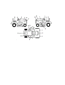 Decals parts for Craftsman Front-Engine Lawn Tractor 917272220 from AppliancePartsPros.com