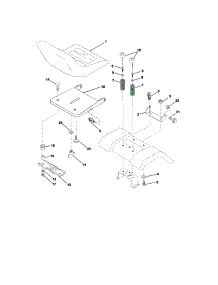 Seat Assembly parts for Craftsman Front-Engine Lawn Tractor 917272230 from AppliancePartsPros.com