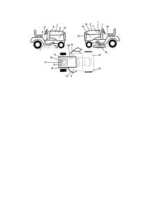 Decals parts for Craftsman Front-Engine Lawn Tractor 917272230 from AppliancePartsPros.com