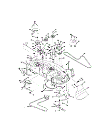 Mower Deck parts for Craftsman Front-Engine Lawn Tractor 917272231 from AppliancePartsPros.com