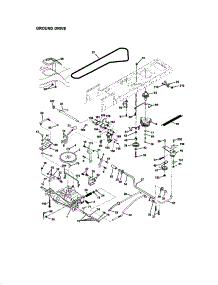 Ground Drive parts for Craftsman Front-Engine Lawn Tractor 917272232 from AppliancePartsPros.com