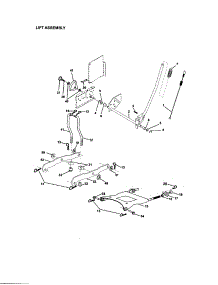 Lift Assembly parts for Craftsman Front-Engine Lawn Tractor 917272232 from AppliancePartsPros.com