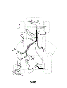 Electrical parts for Craftsman Front-Engine Lawn Tractor 917272233 from AppliancePartsPros.com