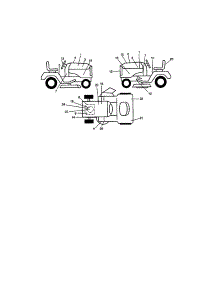Decals parts for Craftsman Front-Engine Lawn Tractor 917272233 from AppliancePartsPros.com