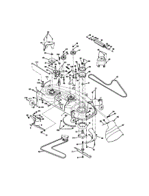 Mower Deck parts for Craftsman Front-Engine Lawn Tractor 917272233 from AppliancePartsPros.com
