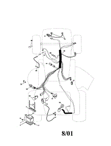Electrical parts for Craftsman Front-Engine Lawn Tractor 917272234 from AppliancePartsPros.com