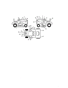 Decals parts for Craftsman Front-Engine Lawn Tractor 917272234 from AppliancePartsPros.com