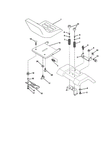 Seat Assembly parts for Craftsman Front-Engine Lawn Tractor 917272240 from AppliancePartsPros.com
