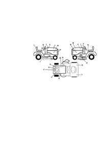 Decals parts for Craftsman Front-Engine Lawn Tractor 917272240 from AppliancePartsPros.com