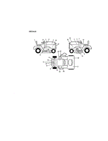 Decals parts for Craftsman Front-Engine Lawn Tractor 917272242 from AppliancePartsPros.com
