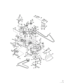 Mower Deck parts for Craftsman Front-Engine Lawn Tractor 917272242 from AppliancePartsPros.com