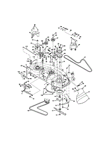 Mower Deck parts for Craftsman Front-Engine Lawn Tractor 917272243 from AppliancePartsPros.com