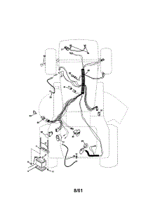 Electrical parts for Craftsman Front-Engine Lawn Tractor 917272244 from AppliancePartsPros.com