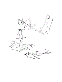 Lift Assembly parts for Craftsman Front-Engine Lawn Tractor 917272247 from AppliancePartsPros.com