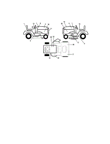 Decals parts for Craftsman Front-Engine Lawn Tractor 917272260 from AppliancePartsPros.com