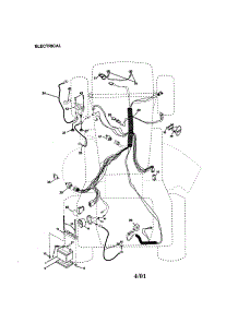 Electrical parts for Craftsman Front-Engine Lawn Tractor 917272261 from AppliancePartsPros.com
