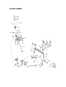 Steering Assembly parts for Craftsman Front-Engine Lawn Tractor 917272261 from AppliancePartsPros.com