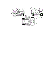 Decals parts for Craftsman Front-Engine Lawn Tractor 917272261 from AppliancePartsPros.com