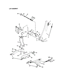 Lift Assembly parts for Craftsman Front-Engine Lawn Tractor 917272261 from AppliancePartsPros.com