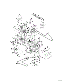 Mower Deck parts for Craftsman Front-Engine Lawn Tractor 917272262 from AppliancePartsPros.com