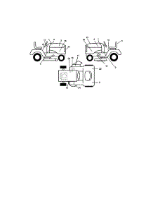 Decals parts for Craftsman Front-Engine Lawn Tractor 917272263 from AppliancePartsPros.com
