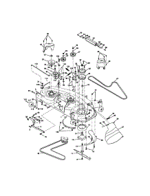 Mower Deck parts for Craftsman Front-Engine Lawn Tractor 917272263 from AppliancePartsPros.com
