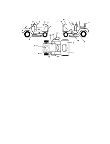 Decals parts for Craftsman Front-Engine Lawn Tractor 917272282 from AppliancePartsPros.com