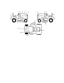 Decals parts for Craftsman Front-Engine Lawn Tractor 917272351 from AppliancePartsPros.com